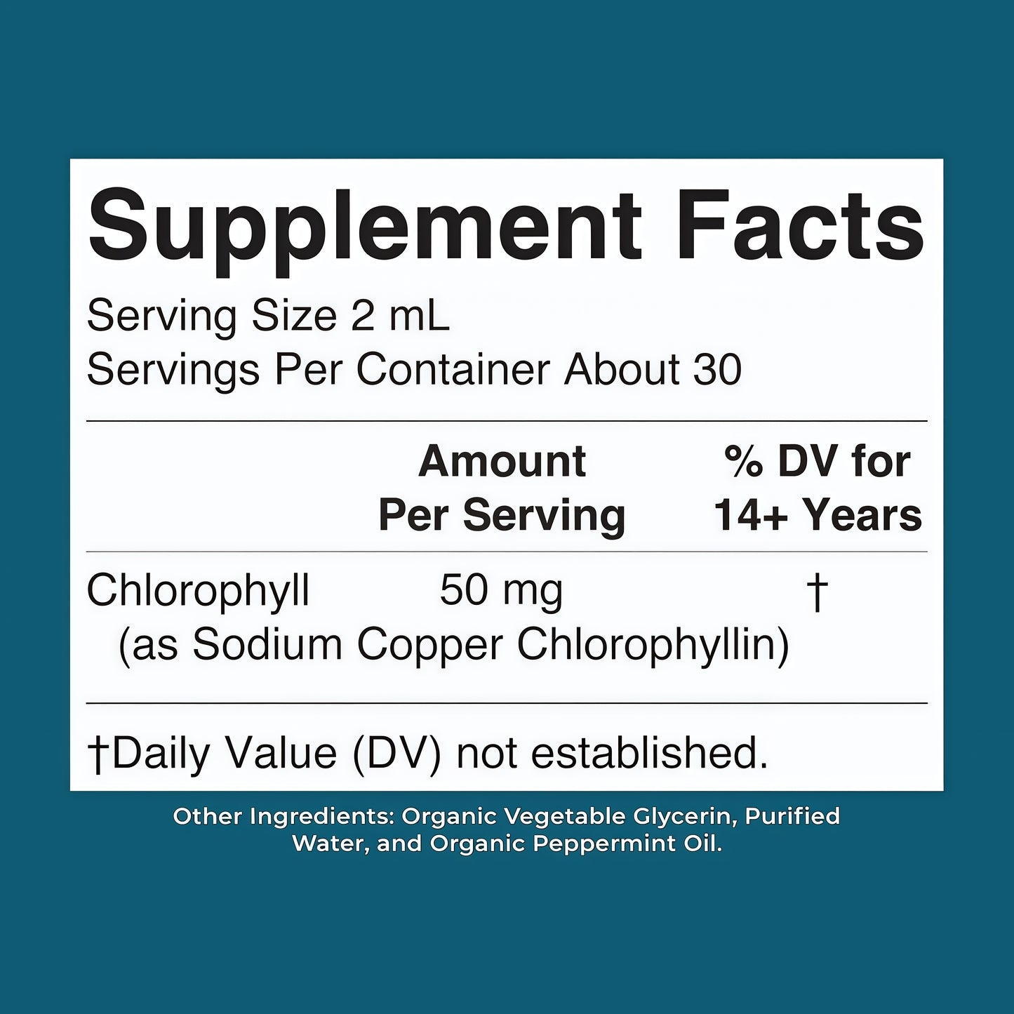 MaryRuth's Chlorophyll Liquid Drops, Delicious Minty Flavor, Vegan, 2 Fl Oz Clean Label Project Certified®, Vegan, Non-Diluted Liquid Chlorophyll, Mulberry Derived Supplement for Ages 14+, Non-GMO