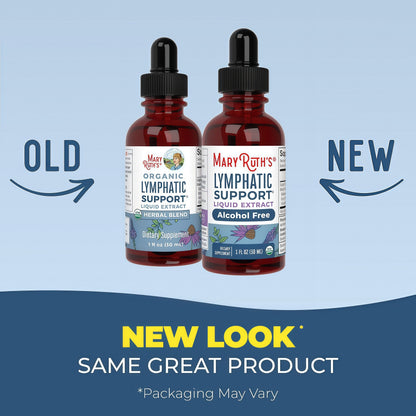MARYRUTH'S Organic Lymphatic Support Liquid Drops, Herbal Blend, Non-GMO USDA Organic, Herbal Blend with Echinacea & Elderberry, Blue Vervain, Vegan, Alcohol-Free, Non-GMO