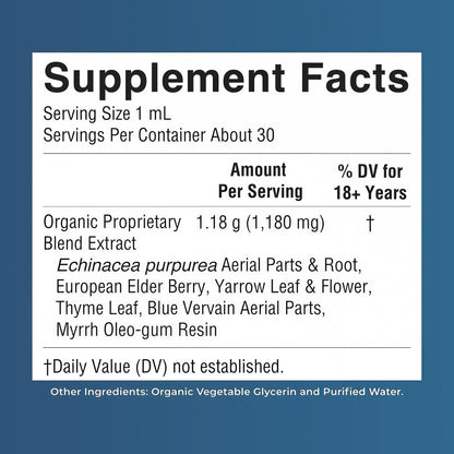 MARYRUTH'S Organic Lymphatic Support Liquid Drops, Herbal Blend, Non-GMO USDA Organic, Herbal Blend with Echinacea & Elderberry, Blue Vervain, Vegan, Alcohol-Free, Non-GMO