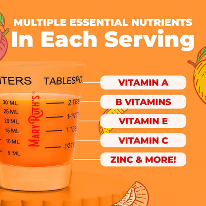 MARYRUTH'S Liquid Multivitamin + Hair Growth, Clinically Thicker Hair, 30oz Clinically Tested in Women for Thicker Hair & Facial Wrinkles, Ages 18+
